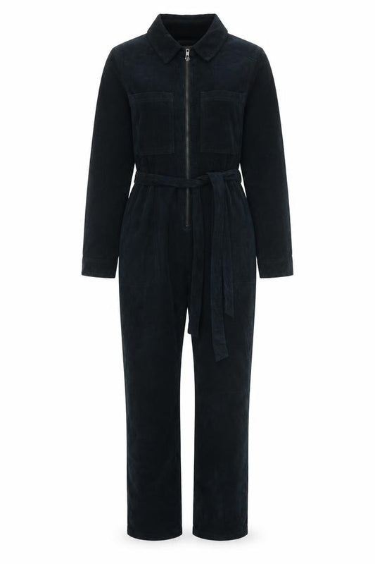 Hush Women’s Black Size 6 Corduroy Utility Belted Jumpsuit