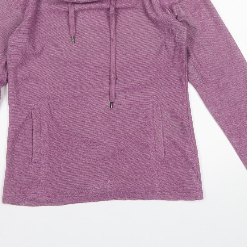 Mountain Warehouse Women Purple UK 8 Pullover Cowl Neck Sweatshirt