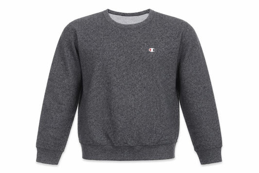 Champion Mens Grey Medium Pullover Crew Neck Logo Sweatshirt