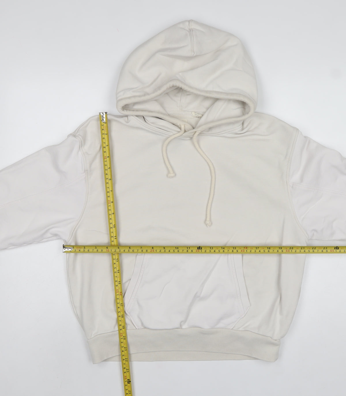 Levi's Women White XS Pullover Hoodie Drawstring Kangaroo Pocket Cotton