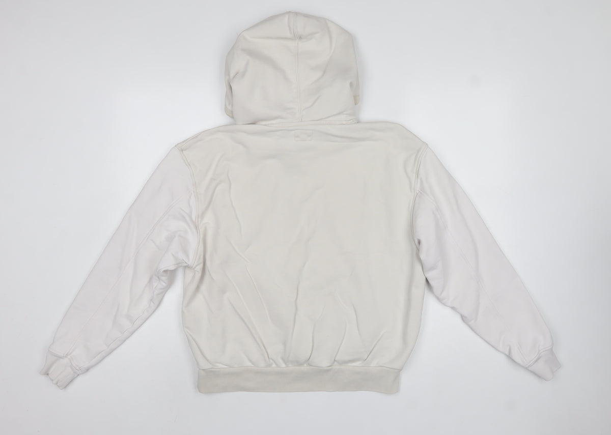 Levi's Women White XS Pullover Hoodie Drawstring Kangaroo Pocket Cotton