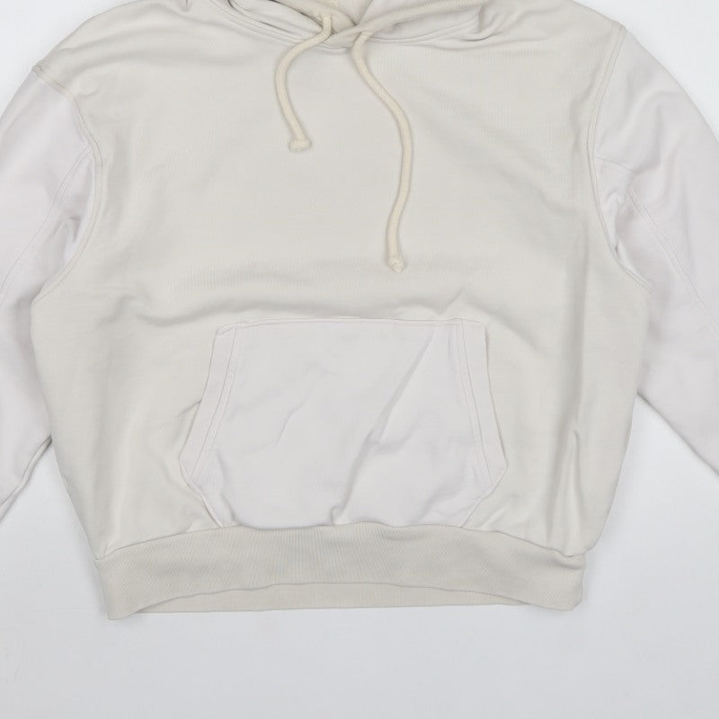 Levi's Women White XS Pullover Hoodie Drawstring Kangaroo Pocket Cotton
