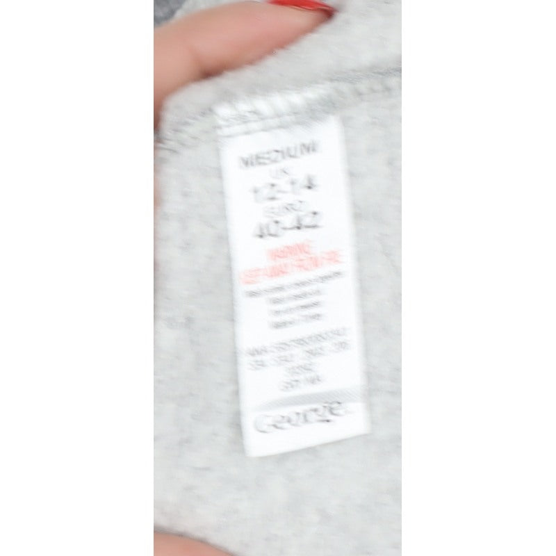 Coca-Cola Women’s Grey M Christmas Sequin Graphic Pullover Sweatshirt