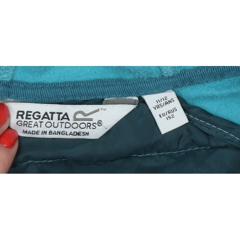 Regatta Boys Blue 11-12 Years Hooded Puffer Softshell Jacket