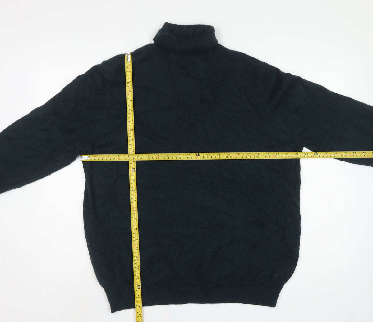 M&S Autograph Mens Green L Pure Cashmere Roll Neck Pullover Jumper