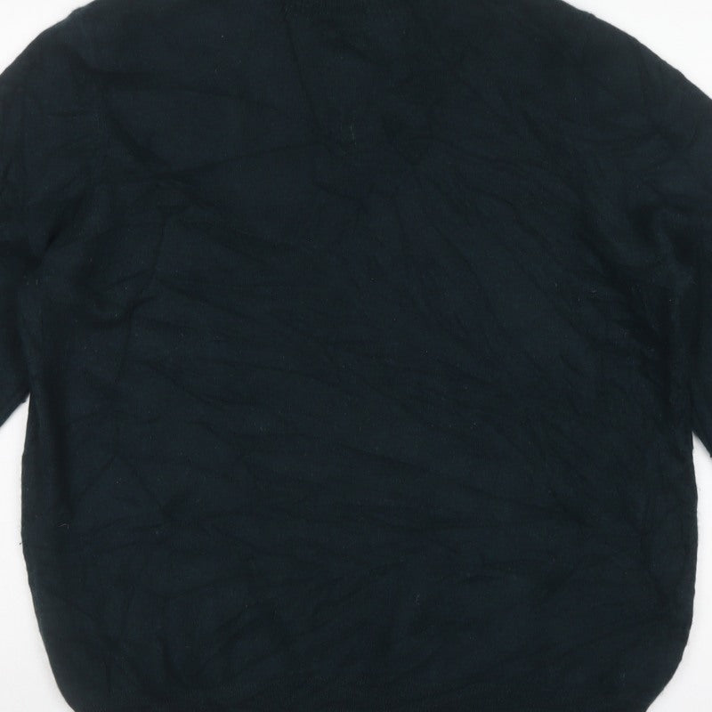 M&S Autograph Mens Green L Pure Cashmere Roll Neck Pullover Jumper