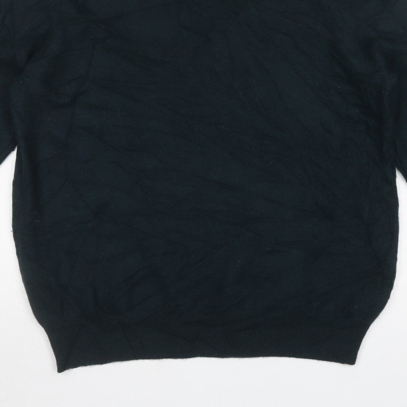 M&S Autograph Mens Green L Pure Cashmere Roll Neck Pullover Jumper