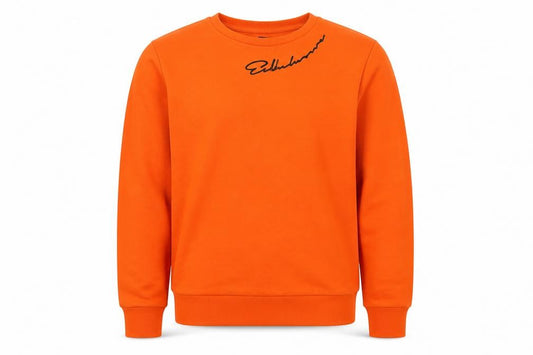 River Island Boys Orange Logo Sweatshirt 13-14 Years Crew Neck NWT