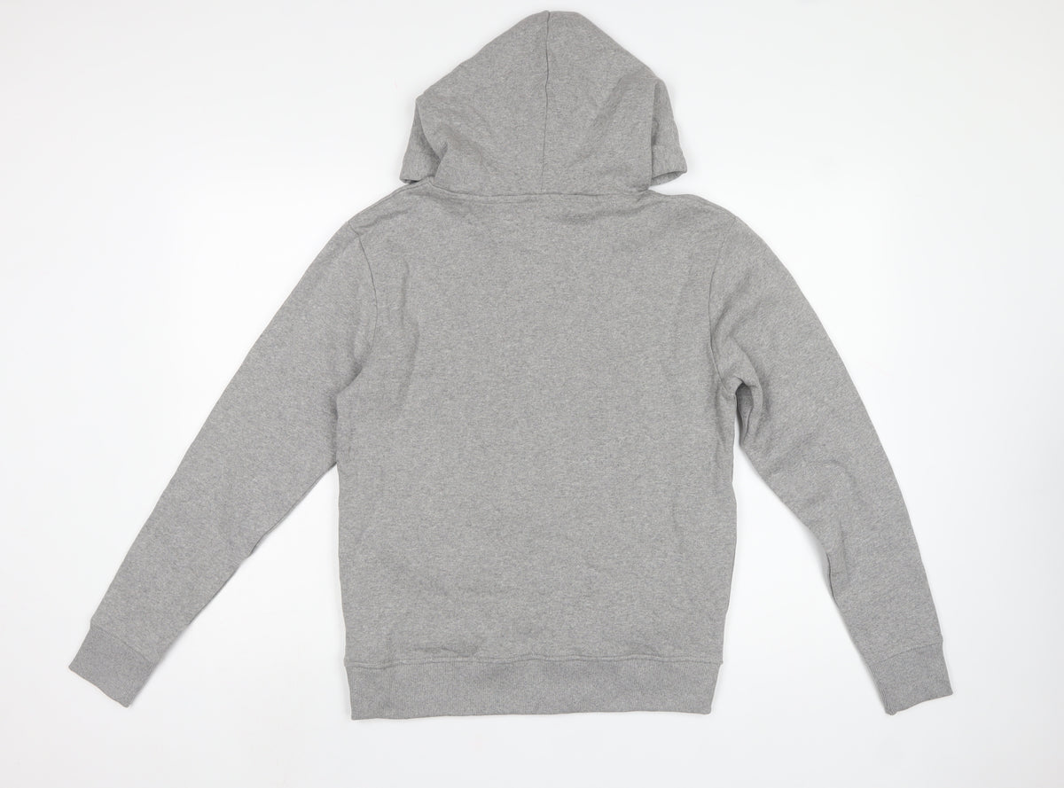 Teemill Women Grey Size 12 Butterfly Graphic Pullover Hoodie
