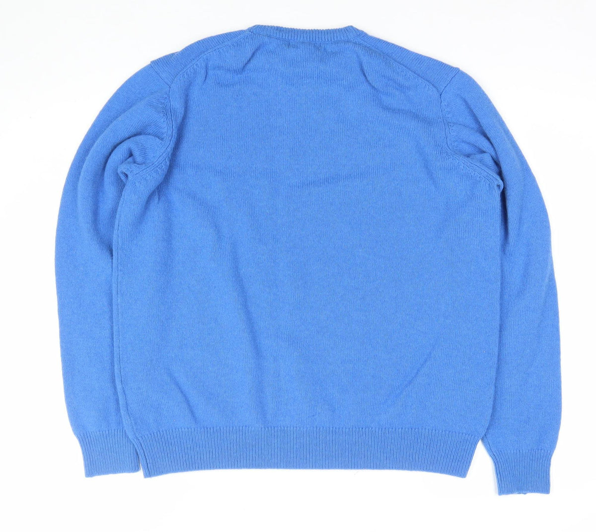 James Pringle Men's Blue L Crew Neck Knit Logo Pullover Jumper