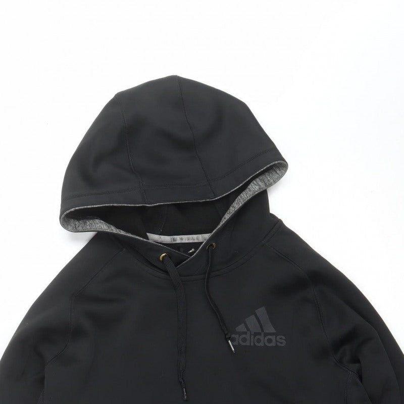Adidas Men’s Black L Pullover Hoodie Logo Pocket Sports