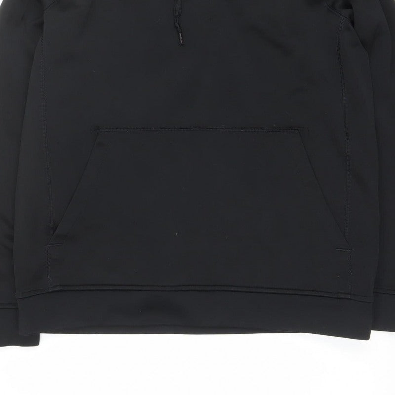 Adidas Men’s Black L Pullover Hoodie Logo Pocket Sports