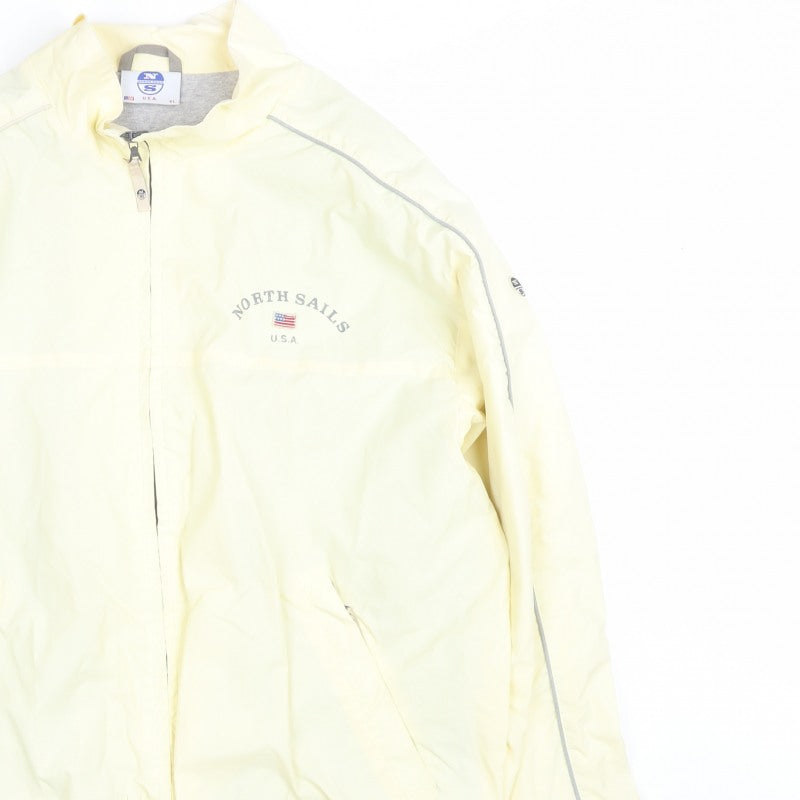 North Sails Men’s Yellow XL Windbreaker Full Zip Nautical Jacket