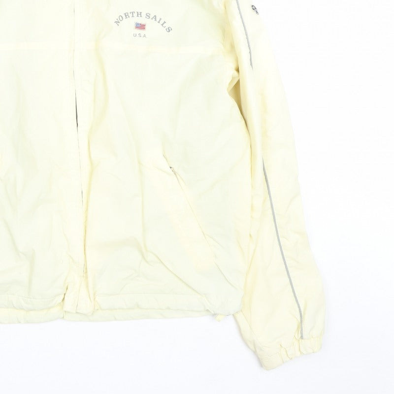 North Sails Men’s Yellow XL Windbreaker Full Zip Nautical Jacket