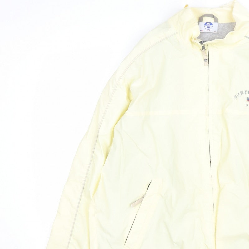 North Sails Men’s Yellow XL Windbreaker Full Zip Nautical Jacket