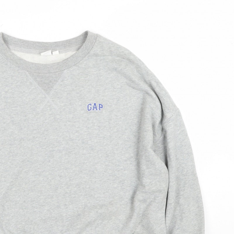 GAP Women’s Grey M Logo Crew Neck Pullover Sweatshirt