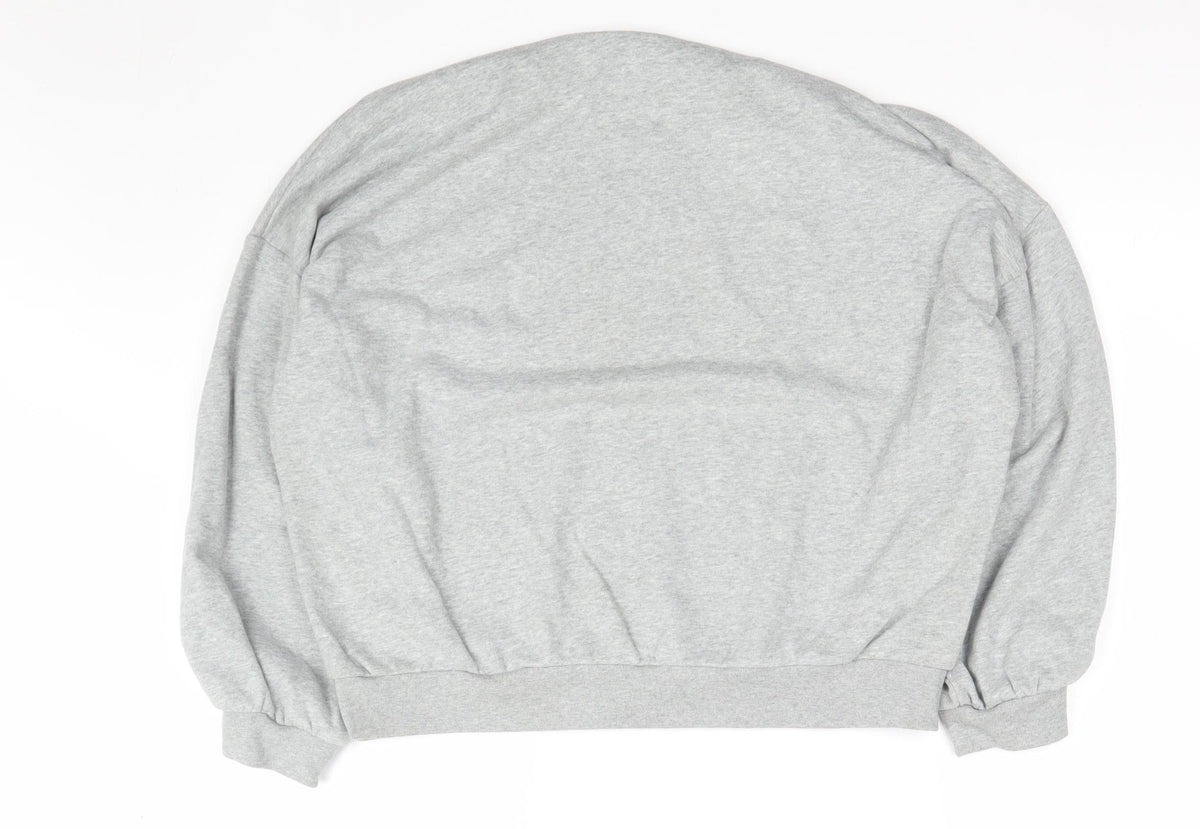 GAP Women’s Grey M Logo Crew Neck Pullover Sweatshirt