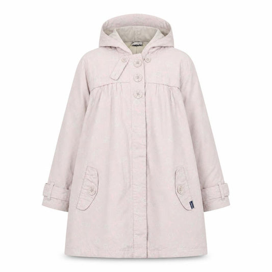 Hooch Teens Pink Size 14 Hooded Long Rain Coat Geometric