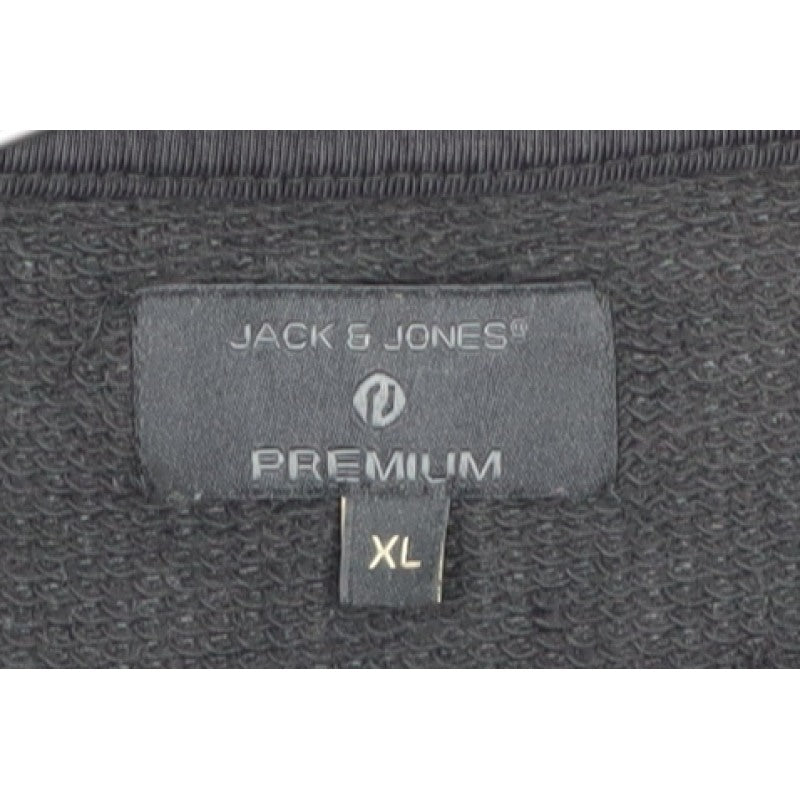 Jack & Jones Premium Men’s Black XL Pullover Graphic City Sweatshirt