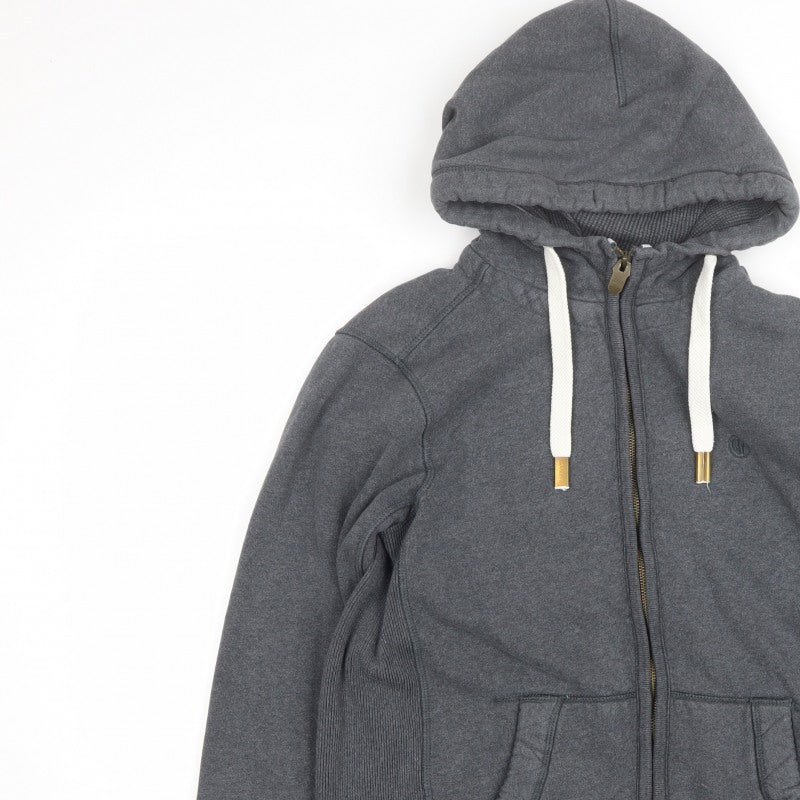 Fat Face Men’s Grey Small Pembroke Full Zip Hooded Fleece Jacket