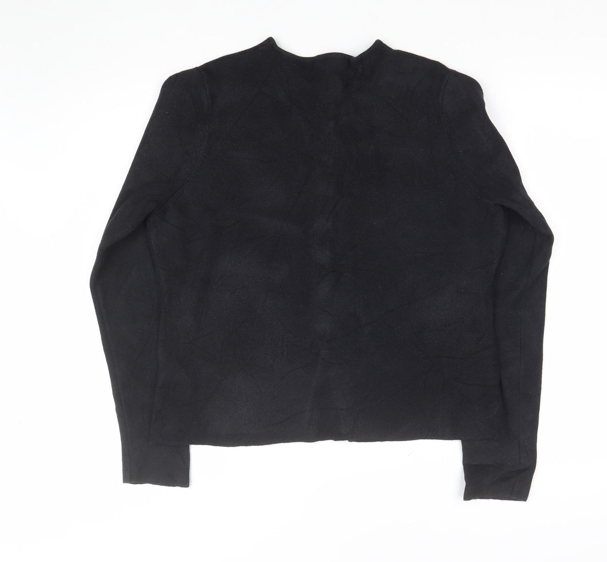 Marks and Spencer Women’s Black M Button Knit Cardigan Crew Neck