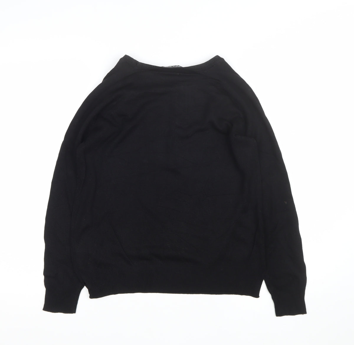 Select Women Black UK 8 Studded Raglan Knit Jumper