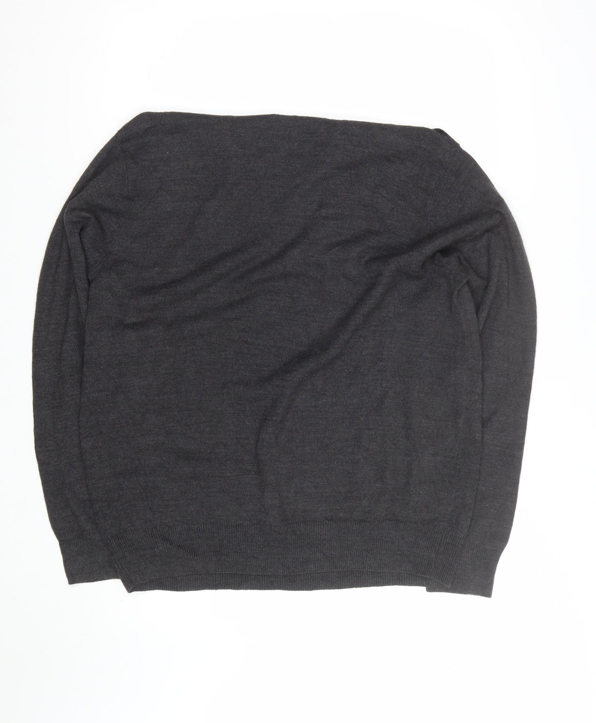 Dockers Men's Grey Argyle Crew Neck Pullover Jumper Size L