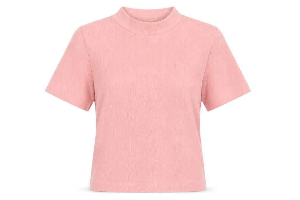 Zara Trafaluc Women Pink Size 26 Basic Mock Neck Knit Top