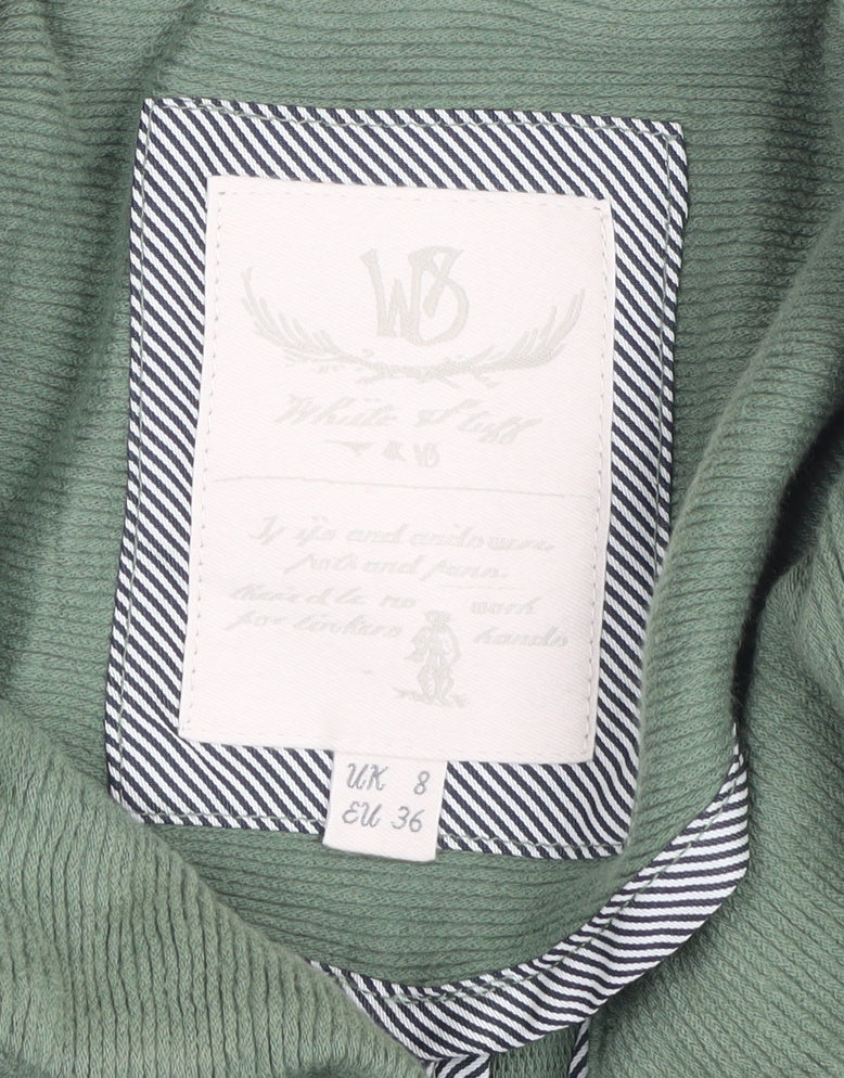 WB Women’s Green UK 8 Corduroy Button Front Collared Jacket
