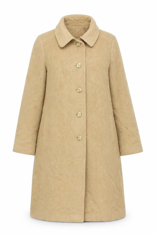Camels Hair by Tezzan Size 10 Women's Beige 100% Camel Hair Long Overcoat