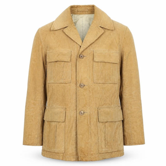 Craft of Canada Men’s Beige 36 Vintage Corduroy Military Jacket