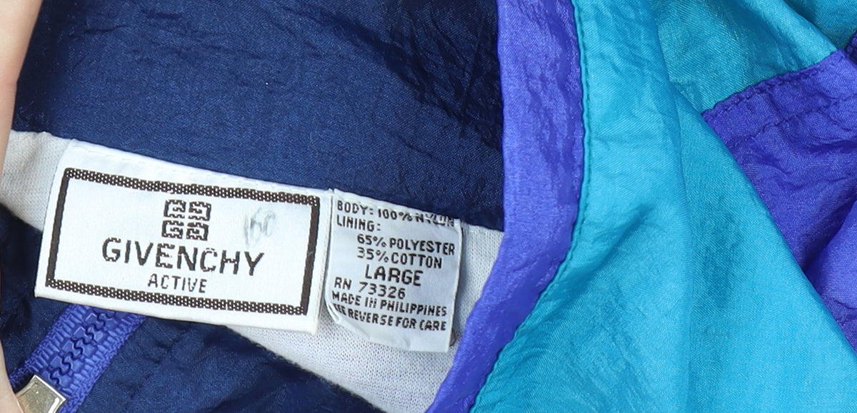 Givenchy Active Men’s Multicolour L 90s Colourblock Windbreaker Jacket
