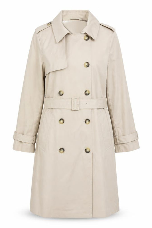 Marks and Spencer Women’s Beige UK 16 Long Belted Trench Coat