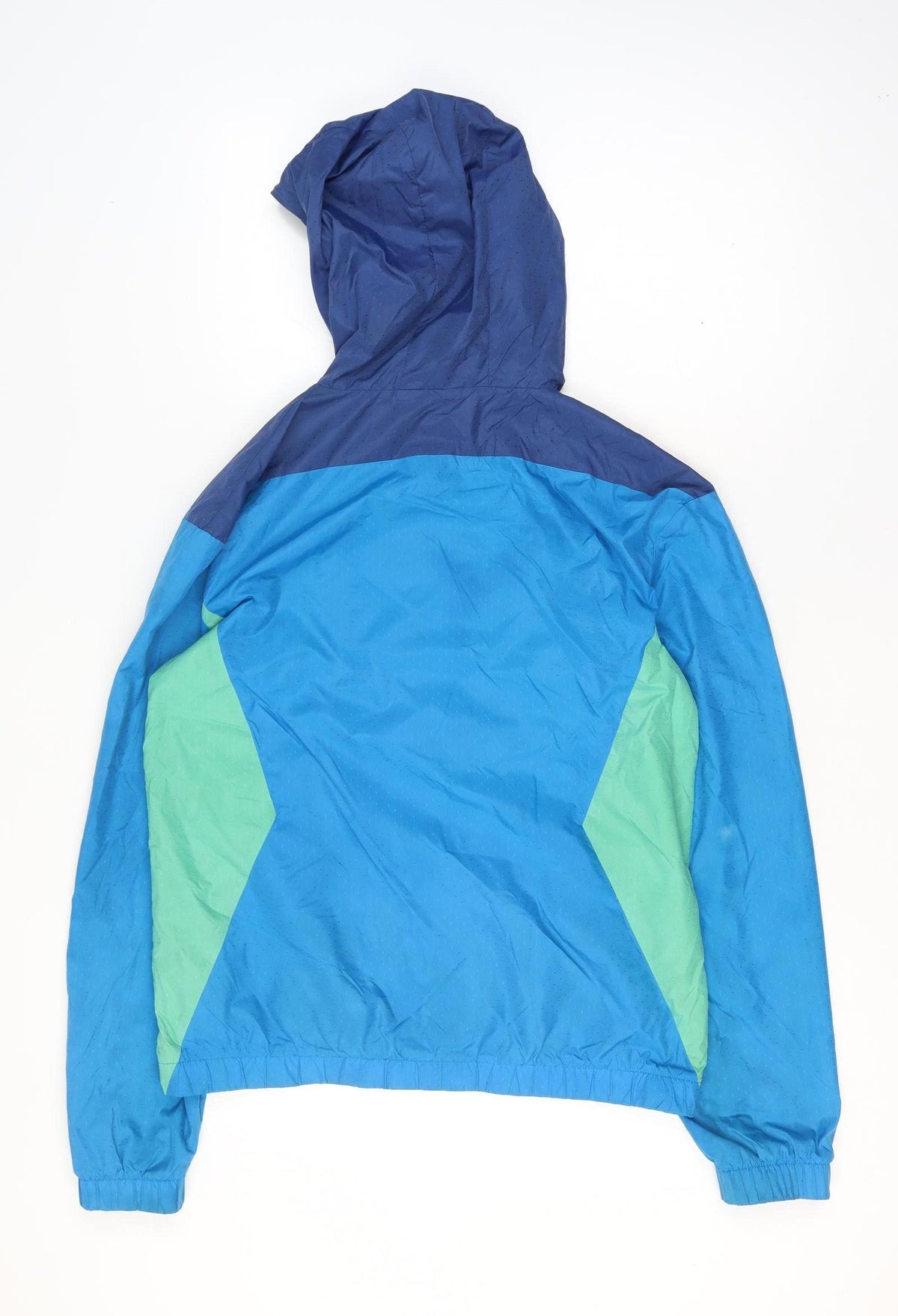 New Balance Men's Blue M Hooded Windbreaker Full Zip Jacket