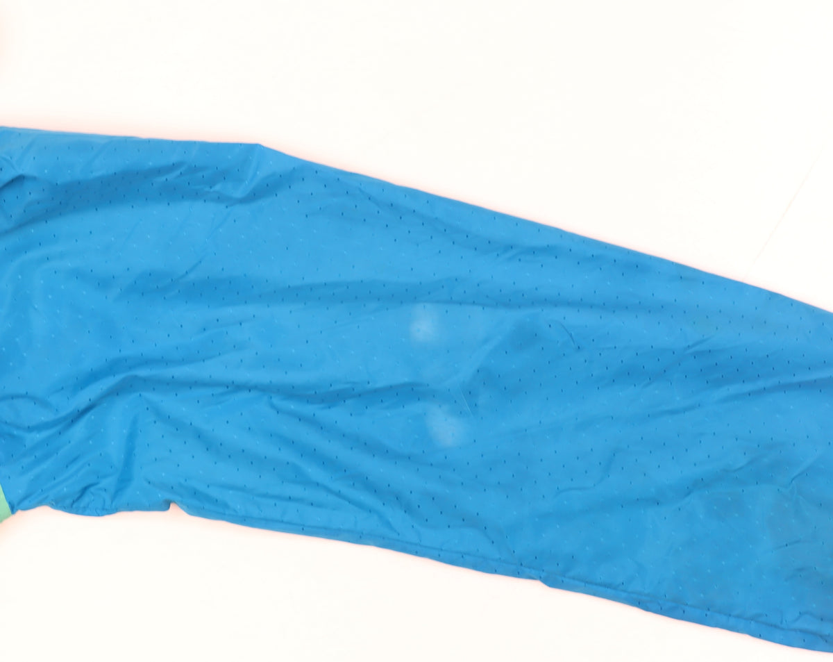 New Balance Men's Blue M Hooded Windbreaker Full Zip Jacket