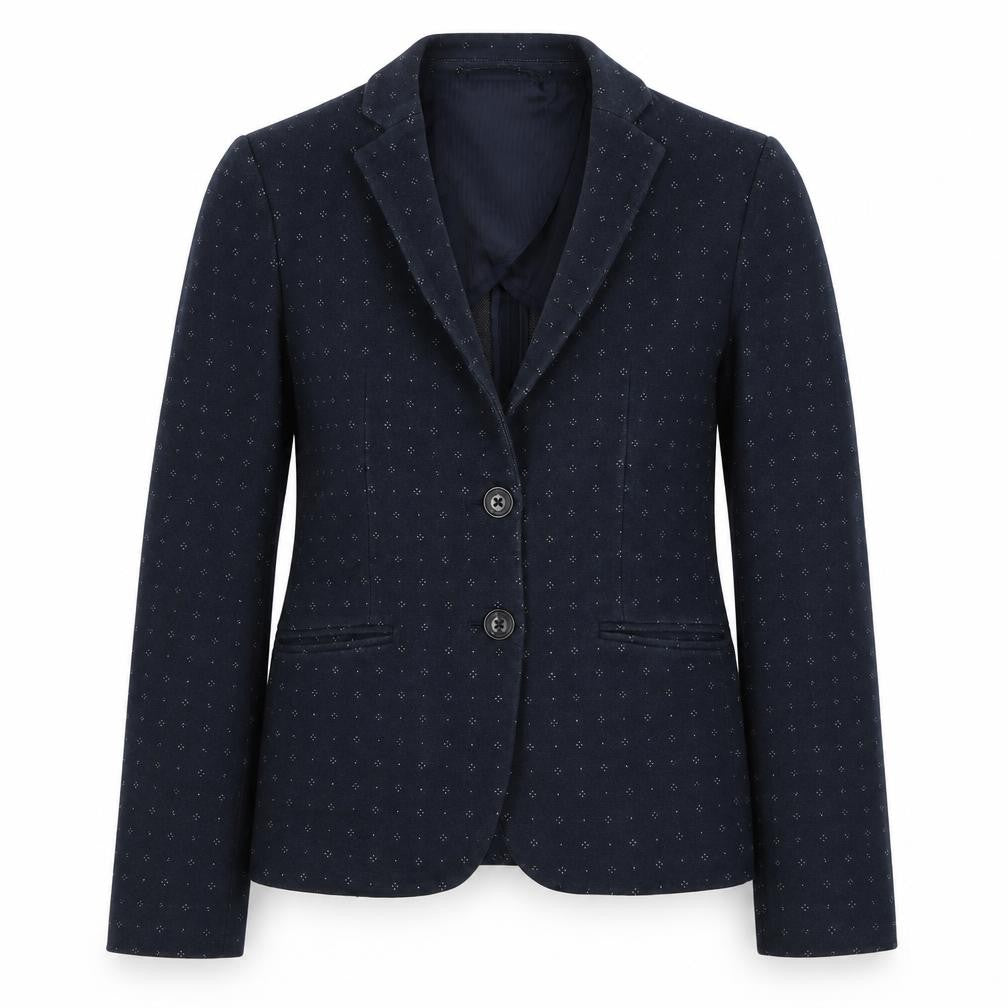 s.Oliver Women’s Blue UK 8 Tailored Geometric Lined Blazer Jacket