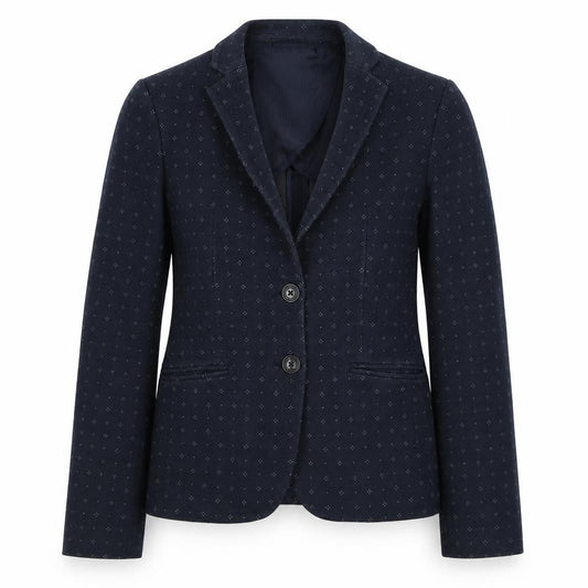 s.Oliver Women’s Blue UK 8 Tailored Geometric Lined Blazer Jacket