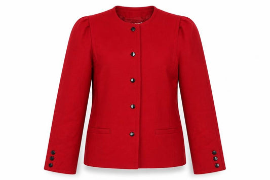 Windsmoor Women's Red Size 12 Wool Blend Tailored Suit Jacket