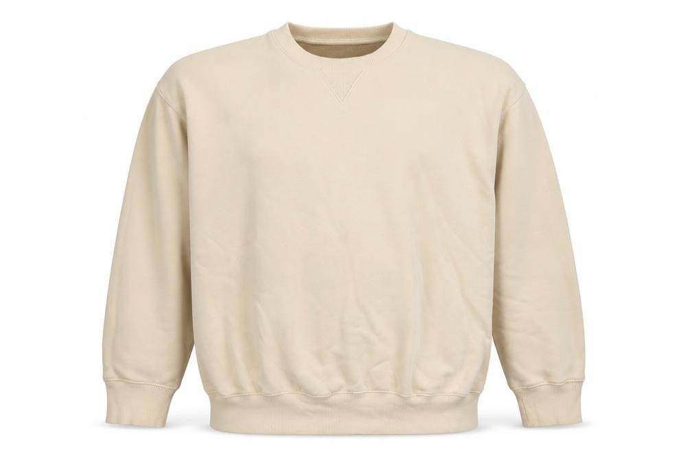 Next Men’s Beige XL Crew Neck Pullover Fleece Sweatshirt