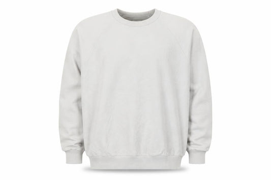 Les Basics Men’s Grey M Cotton Crew Neck Pullover Sweatshirt