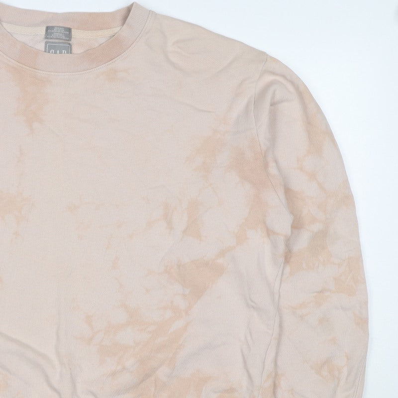 GAP Women’s Beige Tie Dye Pullover Sweatshirt Size M Cotton
