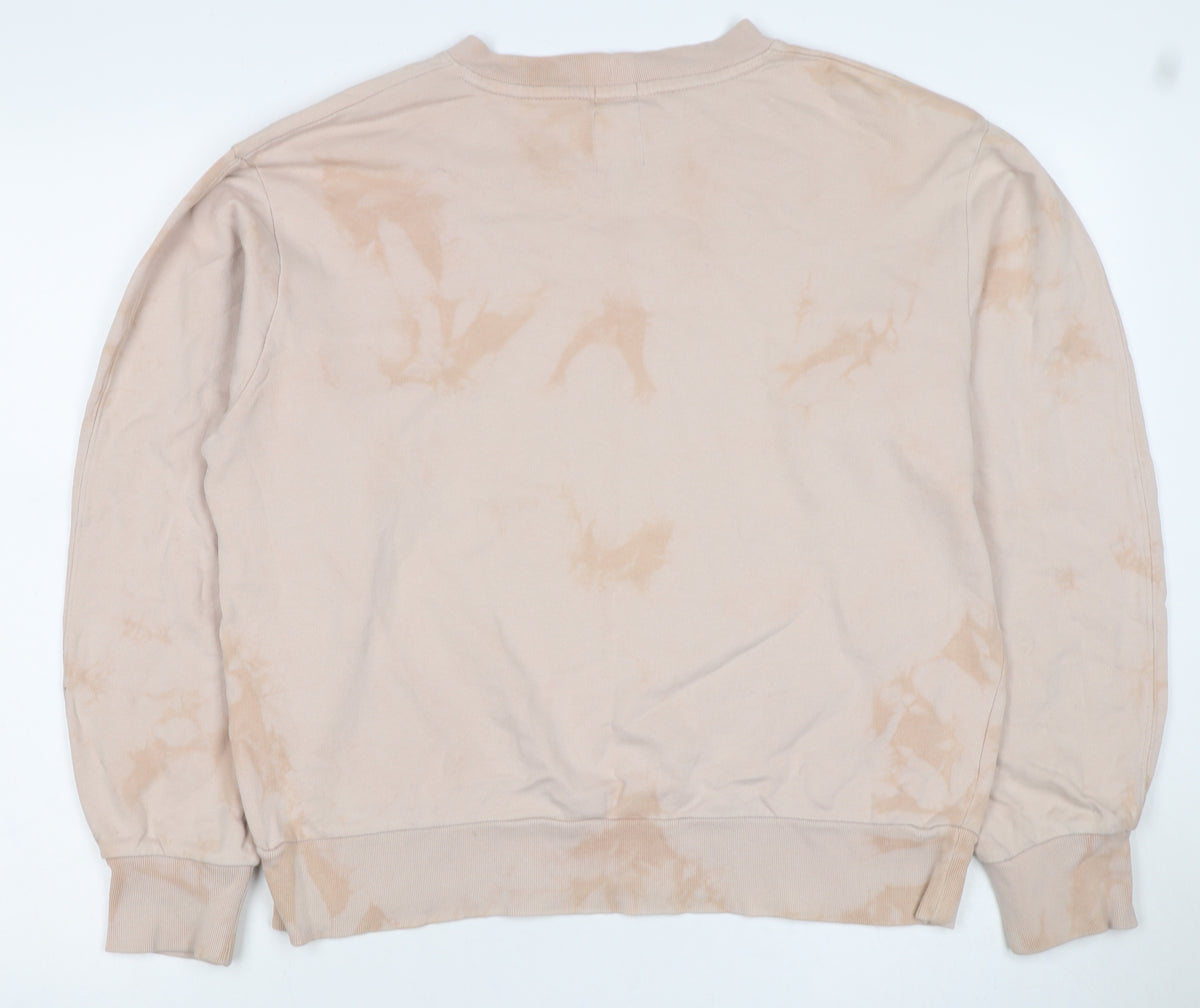 GAP Women’s Beige Tie Dye Pullover Sweatshirt Size M Cotton