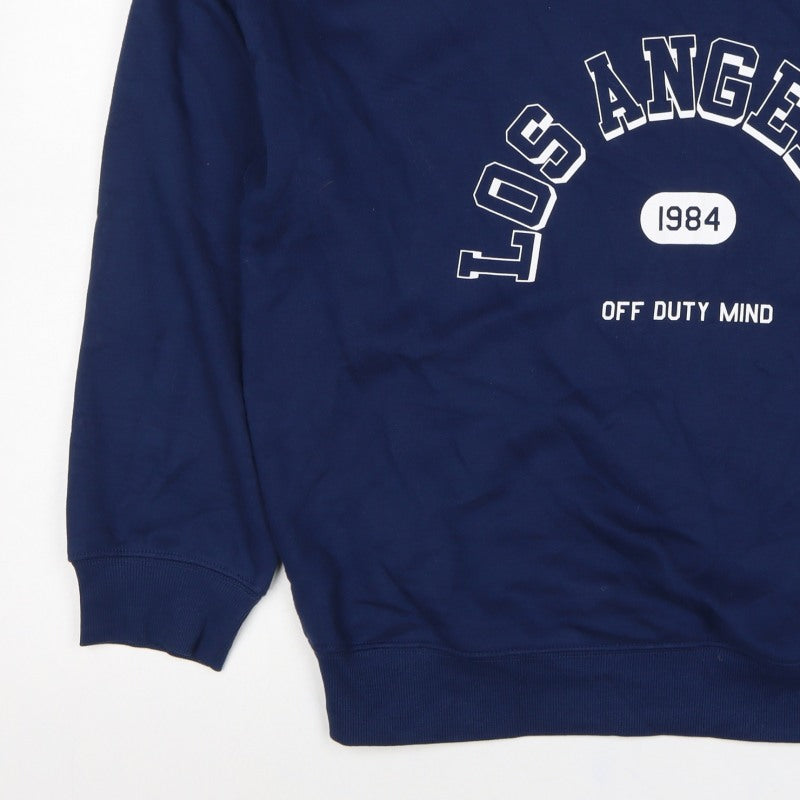 M&S Women’s Blue M Pullover Sweatshirt Los Angeles 1984 Graphic