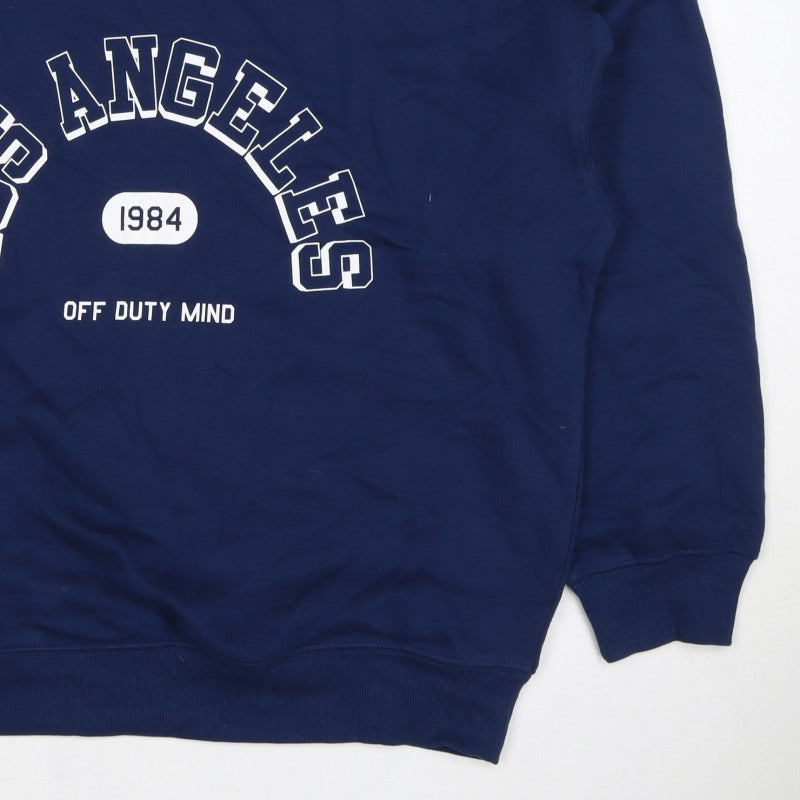 M&S Women’s Blue M Pullover Sweatshirt Los Angeles 1984 Graphic
