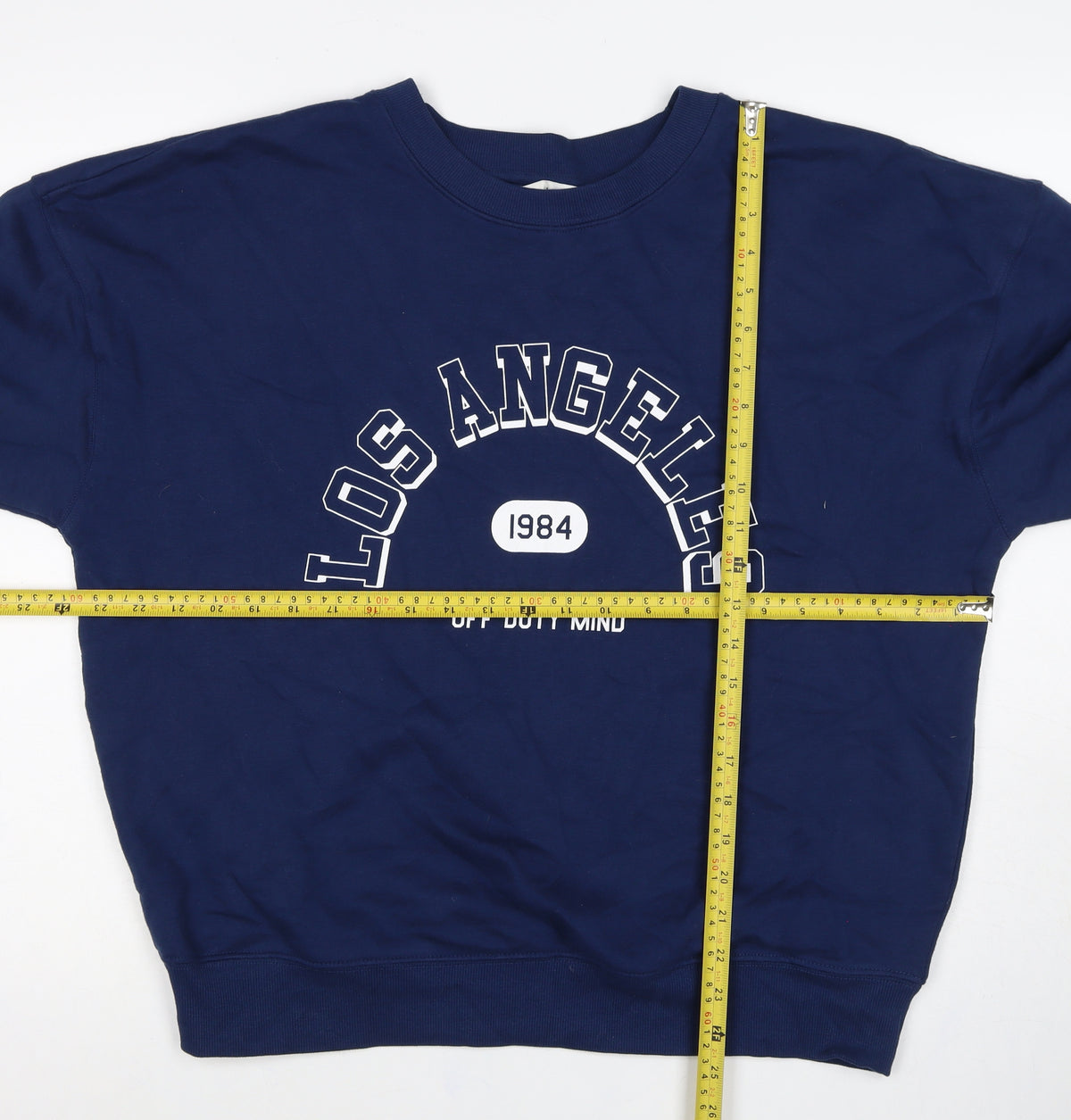 M&S Women’s Blue M Pullover Sweatshirt Los Angeles 1984 Graphic