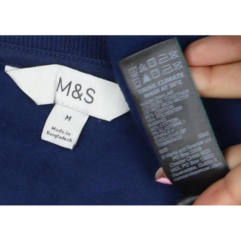 M&S Women’s Blue M Pullover Sweatshirt Los Angeles 1984 Graphic