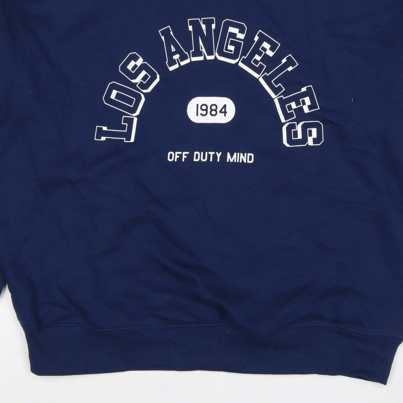 M&S Women’s Blue M Pullover Sweatshirt Los Angeles 1984 Graphic