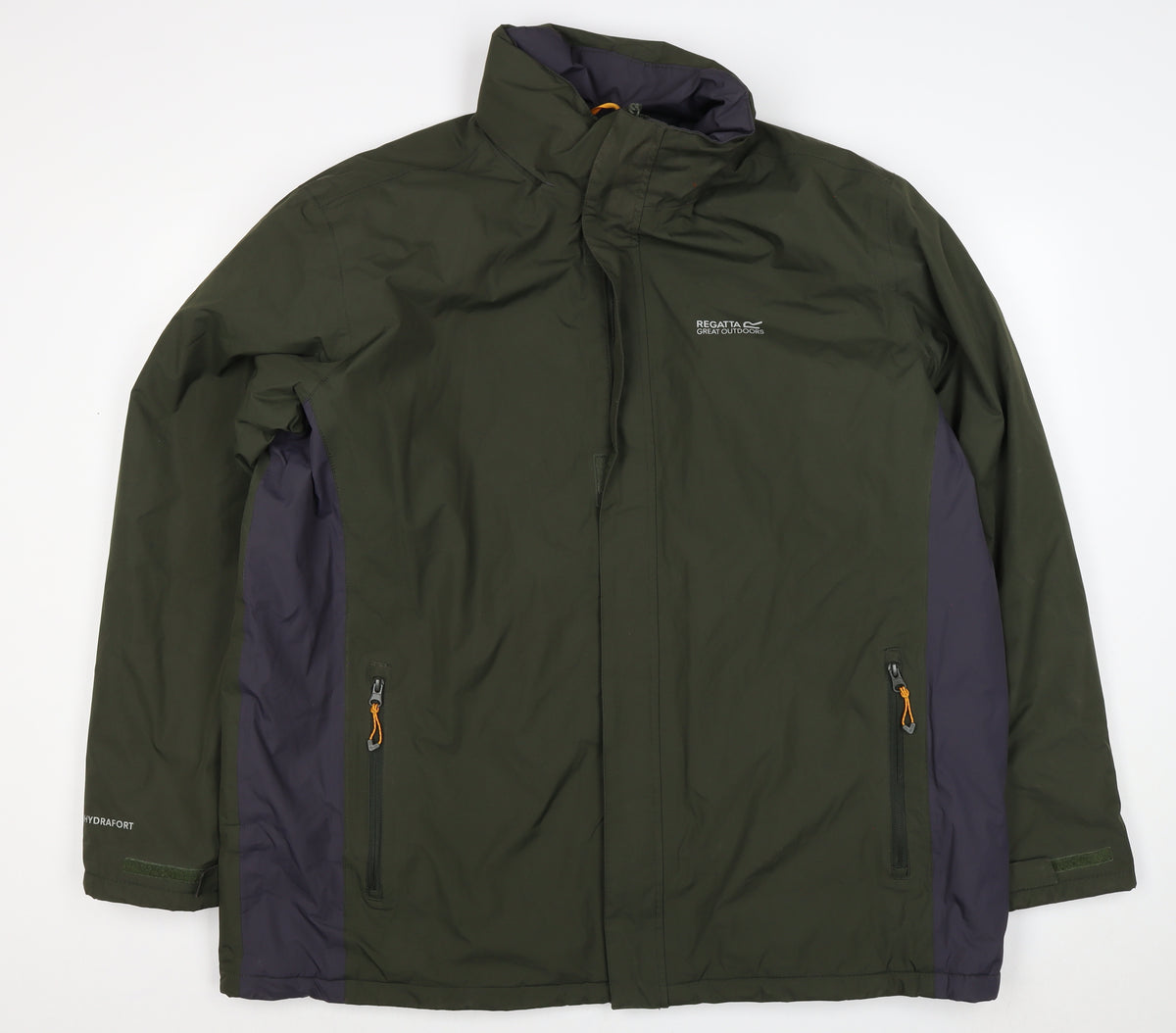 Regatta Men Green XL Hydrafot Waterproof Rain Jacket Outdoor