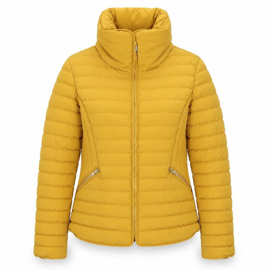 Tokyo Laundry Women’s Yellow UK 8 Hooded Quilted Puffer Jacket