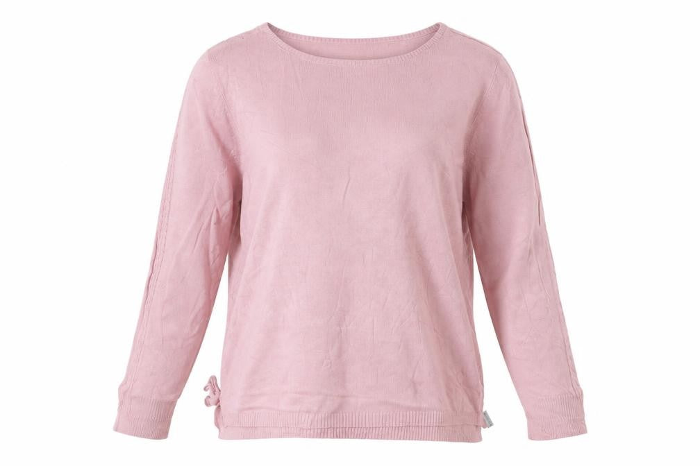 Quba & Co. Women’s Pink Size 10 Bamboo Knit Long Sleeve Basic Top